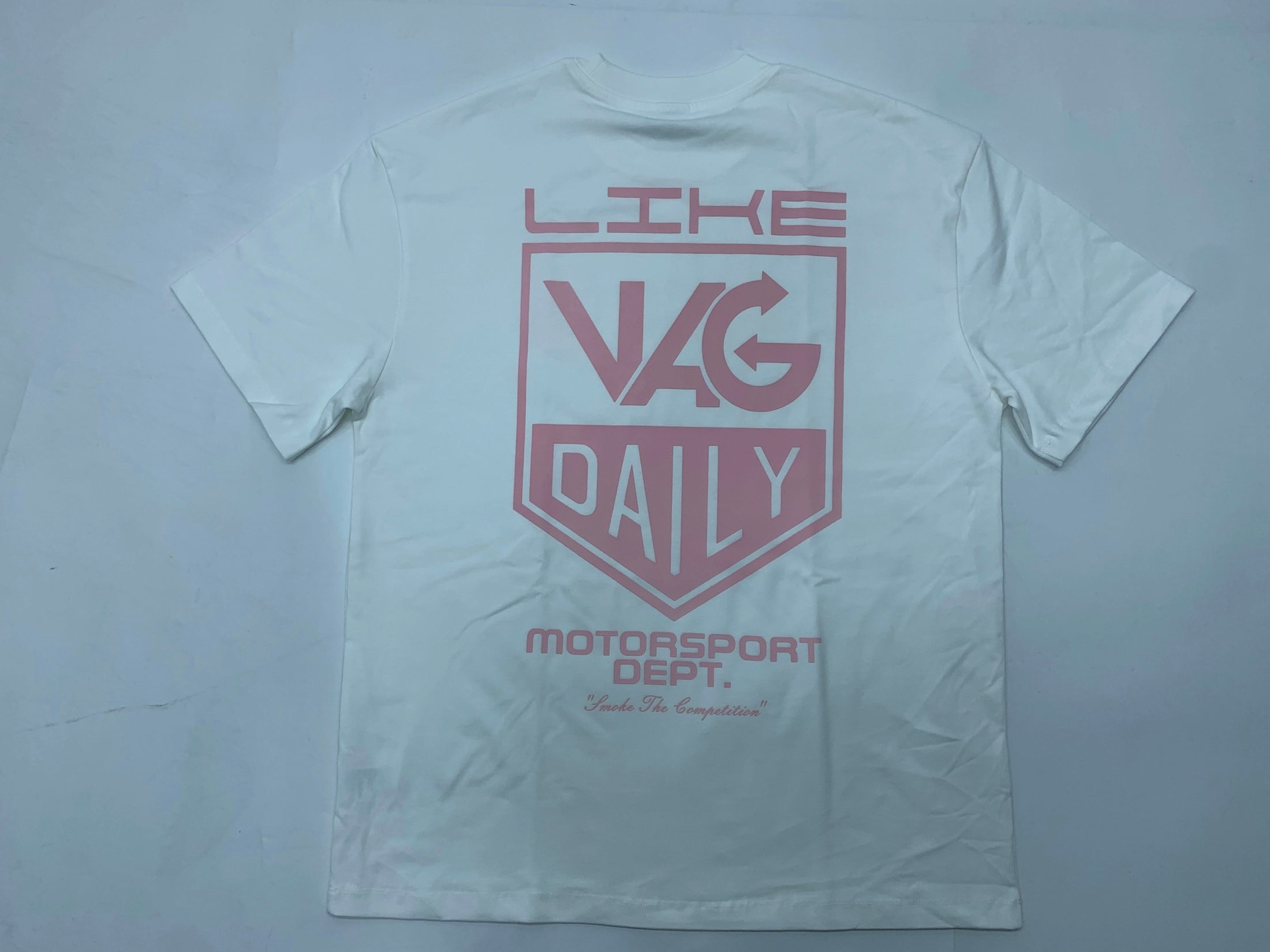 LVD Emblem Oversized Tee White/Pink